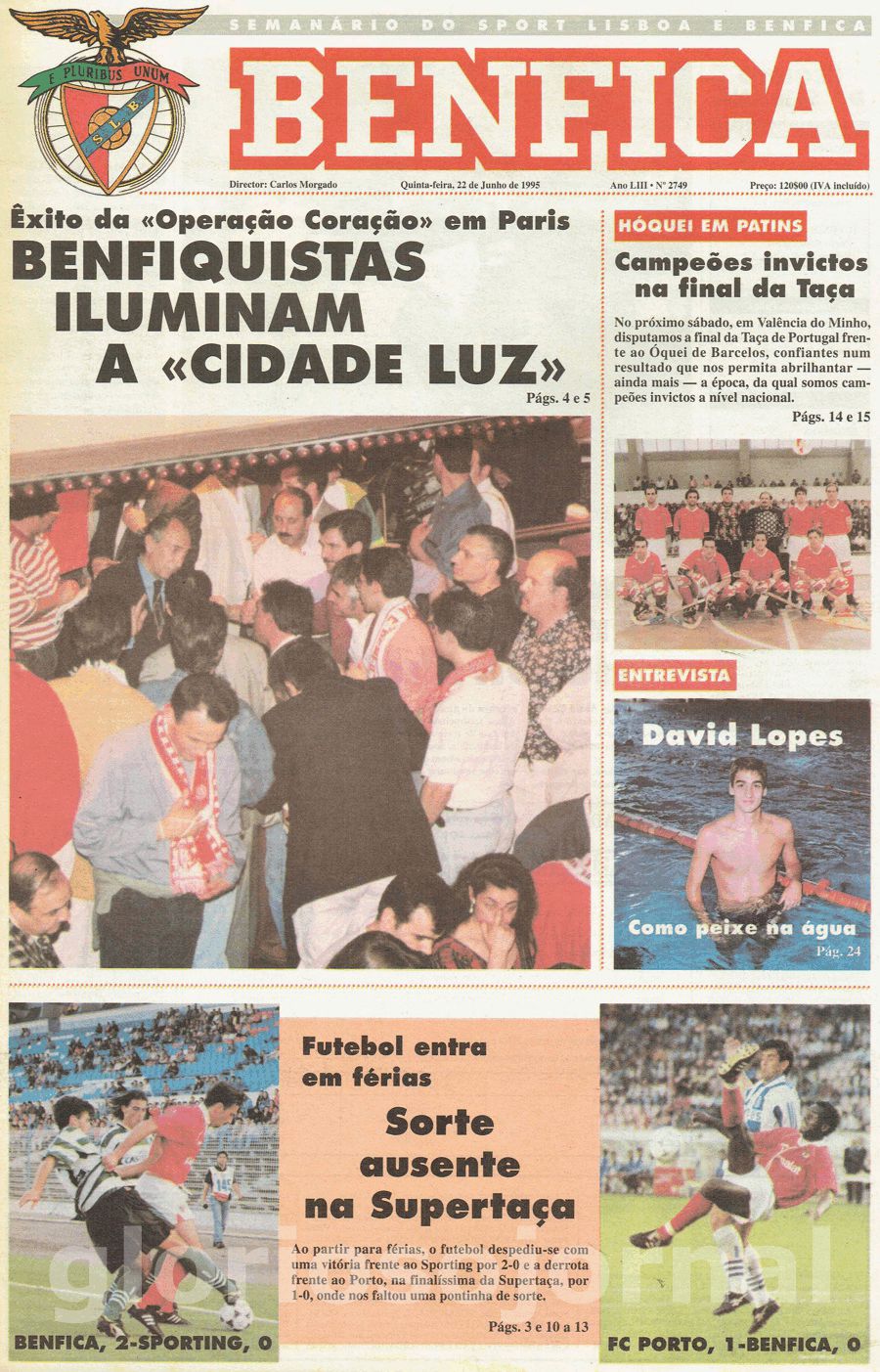 jornal o benfica 2749 1995-06-22